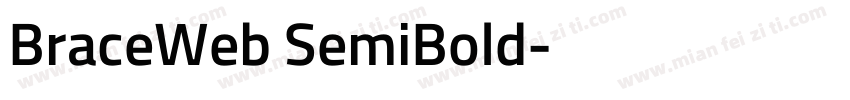 BraceWeb SemiBold字体转换